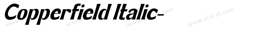 Copperfield Italic字体转换